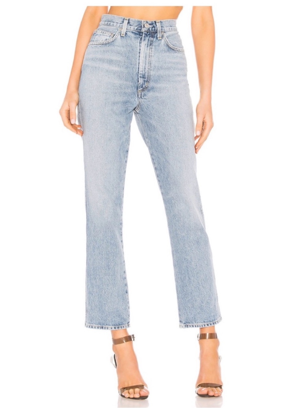 Agolde Pinch Straight Leg Jeans Size 27 Light Wash Minimal Clean Girl Capsule
